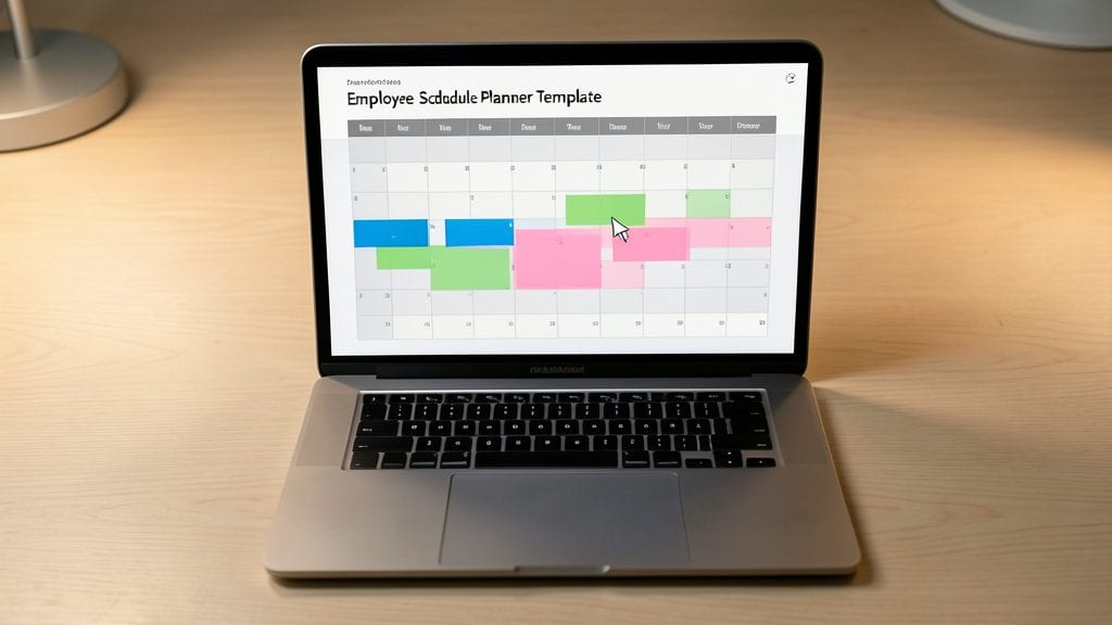 Employee Schedule Planner Template