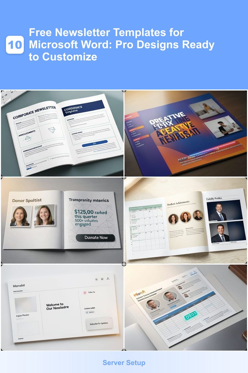 10 Free Newsletter Templates for Microsoft Word: Pro Designs Ready to Customize