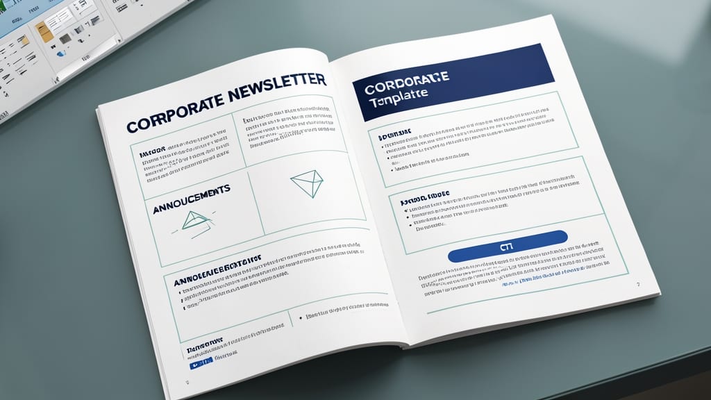 Modern Corporate Newsletter Template