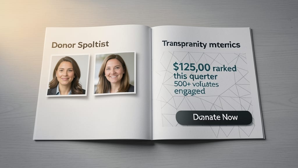 Nonprofit Fundraising Newsletter Design