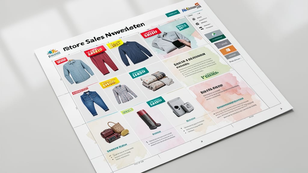 Retail Store Sales Newsletter Design
