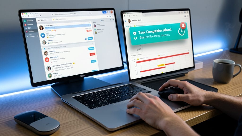 Task Completion Alerts For Shared Channels