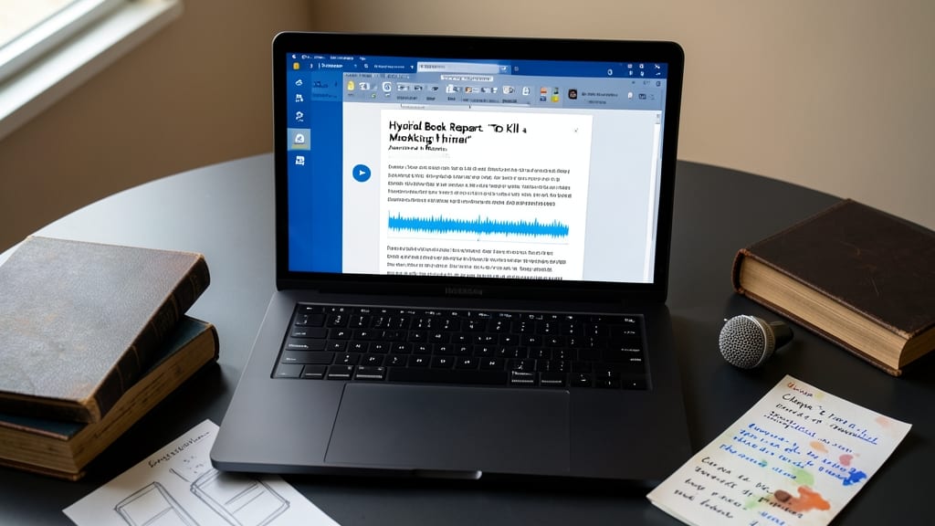 Book Report with Audio Narration in Word