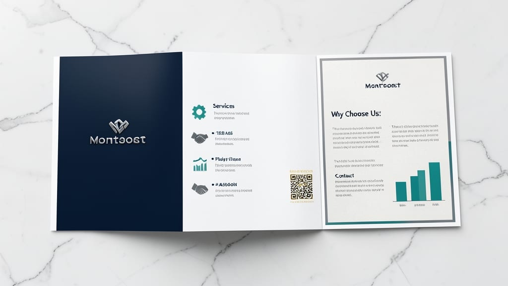 Modern Corporate Tri Fold Brochure Template