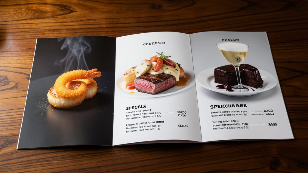 Restaurant Menu Tri Fold Design