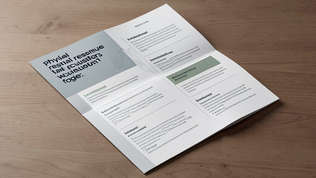 Minimalist Personal Resume Brochure