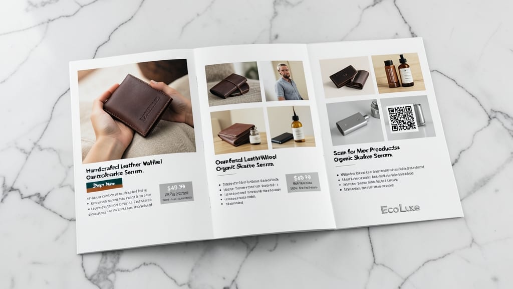 Product Catalog Tri Fold Layout