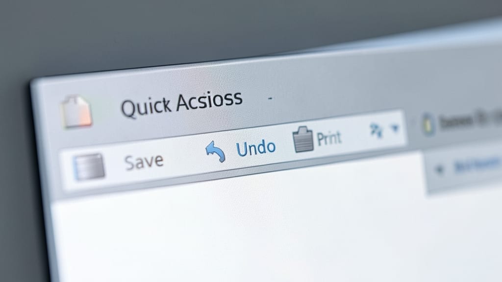 Quick Access Toolbar for Custom Shortcuts