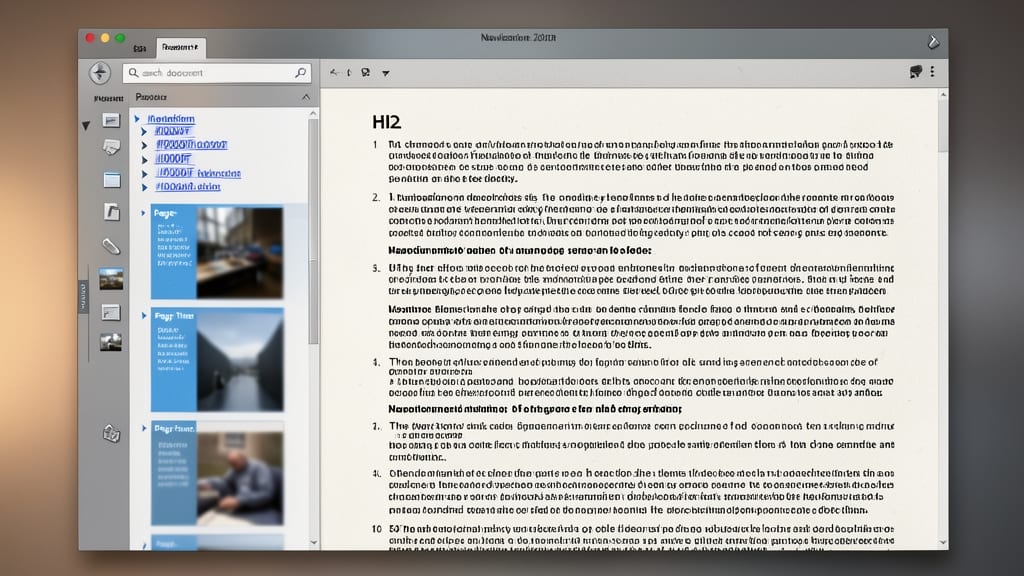 Navigation Pane for Large Documents