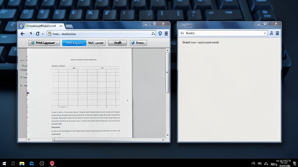 View Tab for Document Display Options